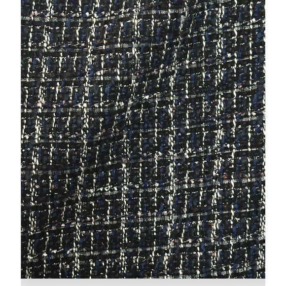 WHITE HOUSE BLACK MARKET Wool Blend Tweed Pencil Skirt Metallic Career Black 10 - Picture 13 of 14